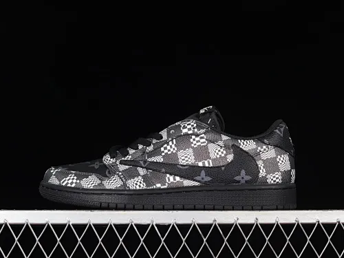 All categories Air Jordan Jordan series basketball shoes Air Jordan 1 Low Donkey brand x Travis Scott x Air Jordan 1 AJ1 Joe 1 lightning overhead low-top basketball shoes DM7866-662